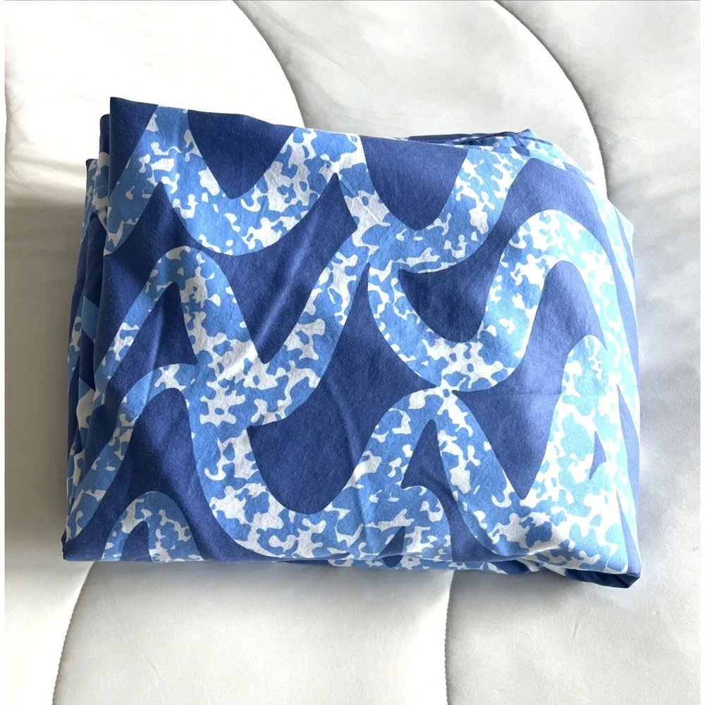 BROOKLINEN King Duvet Cover 100% Cotton Modern Abstract 
